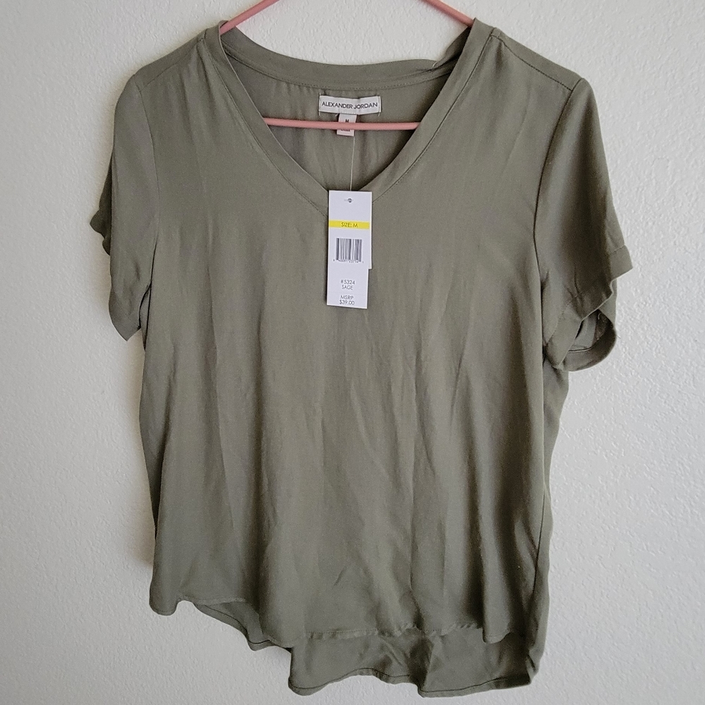 ALEXANDER JORDAN Sage Green Shirt